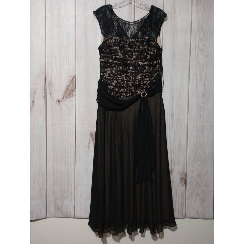 Sangria Dress Ladies 12 Whimsigoth Sleeveless Maxi Lace Overlay Flowy